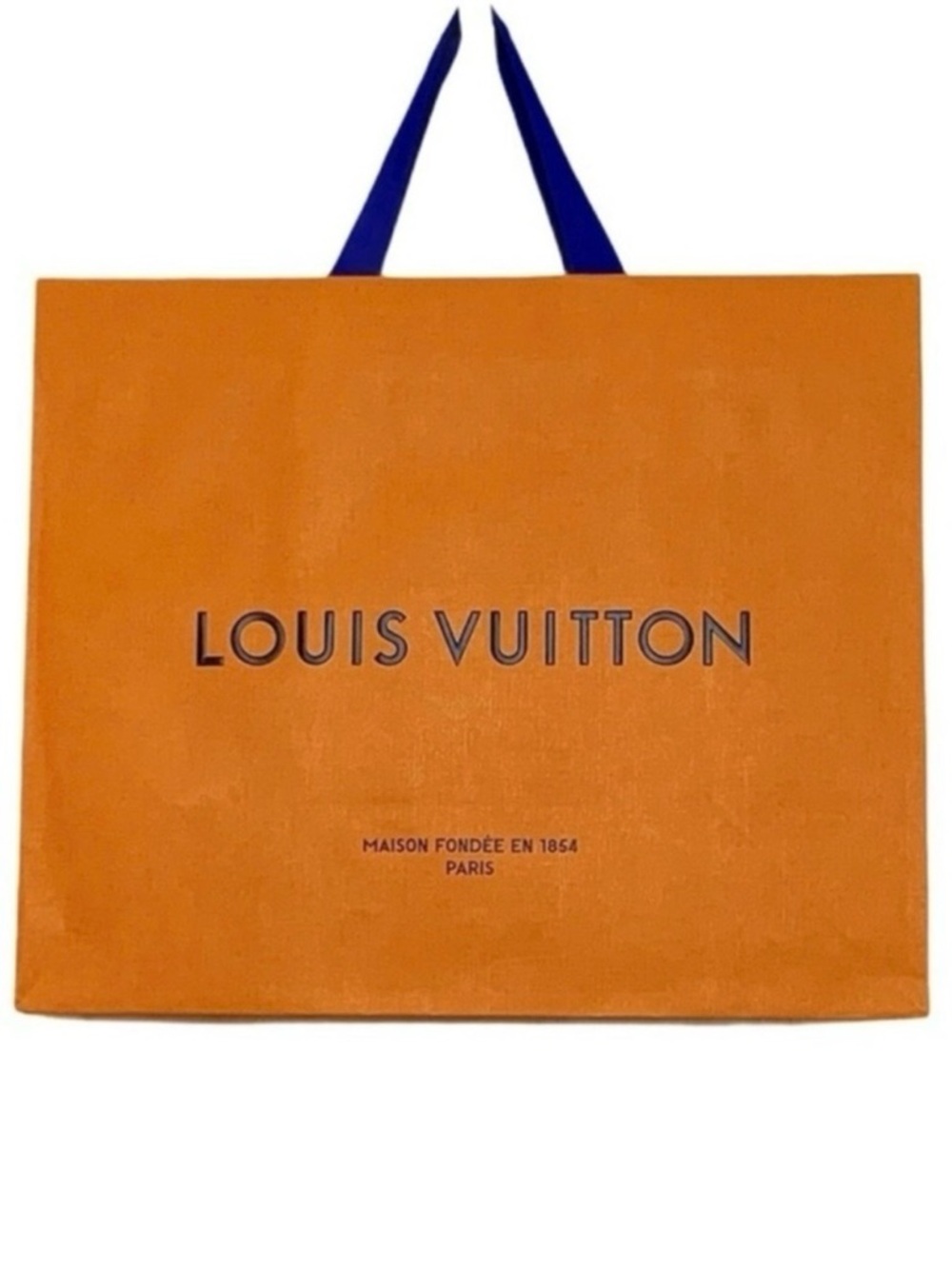 AUTHENTIC LOUIS VUITTON Gift bag Luxury Designer Presentation Orange Blue